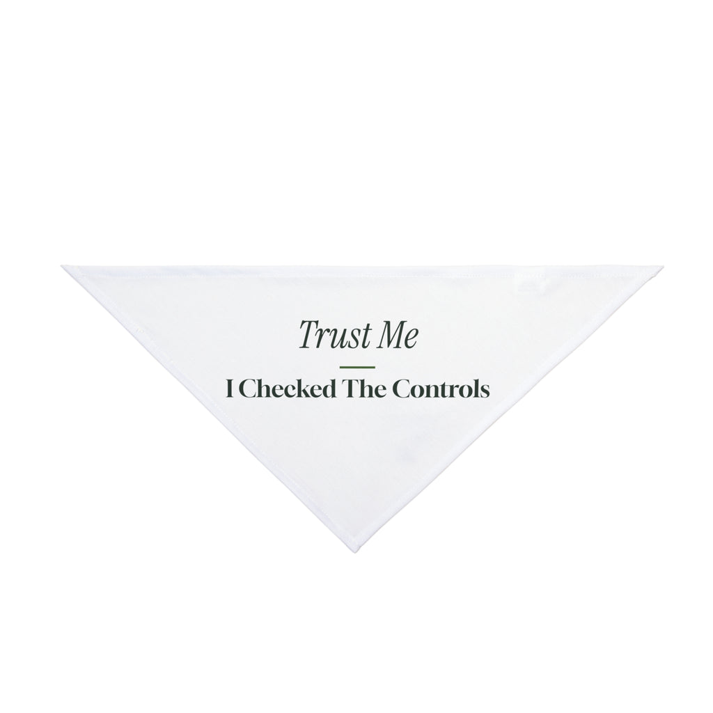 Funny Lab Scientist Dog Bandana Trust Me I Checked The Controls