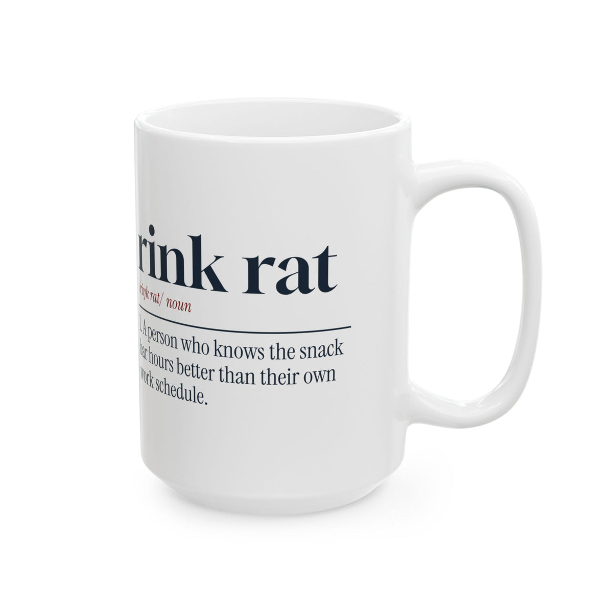 Funny Hockey Coffee Mug Rink Rat Definition For Hockey Families