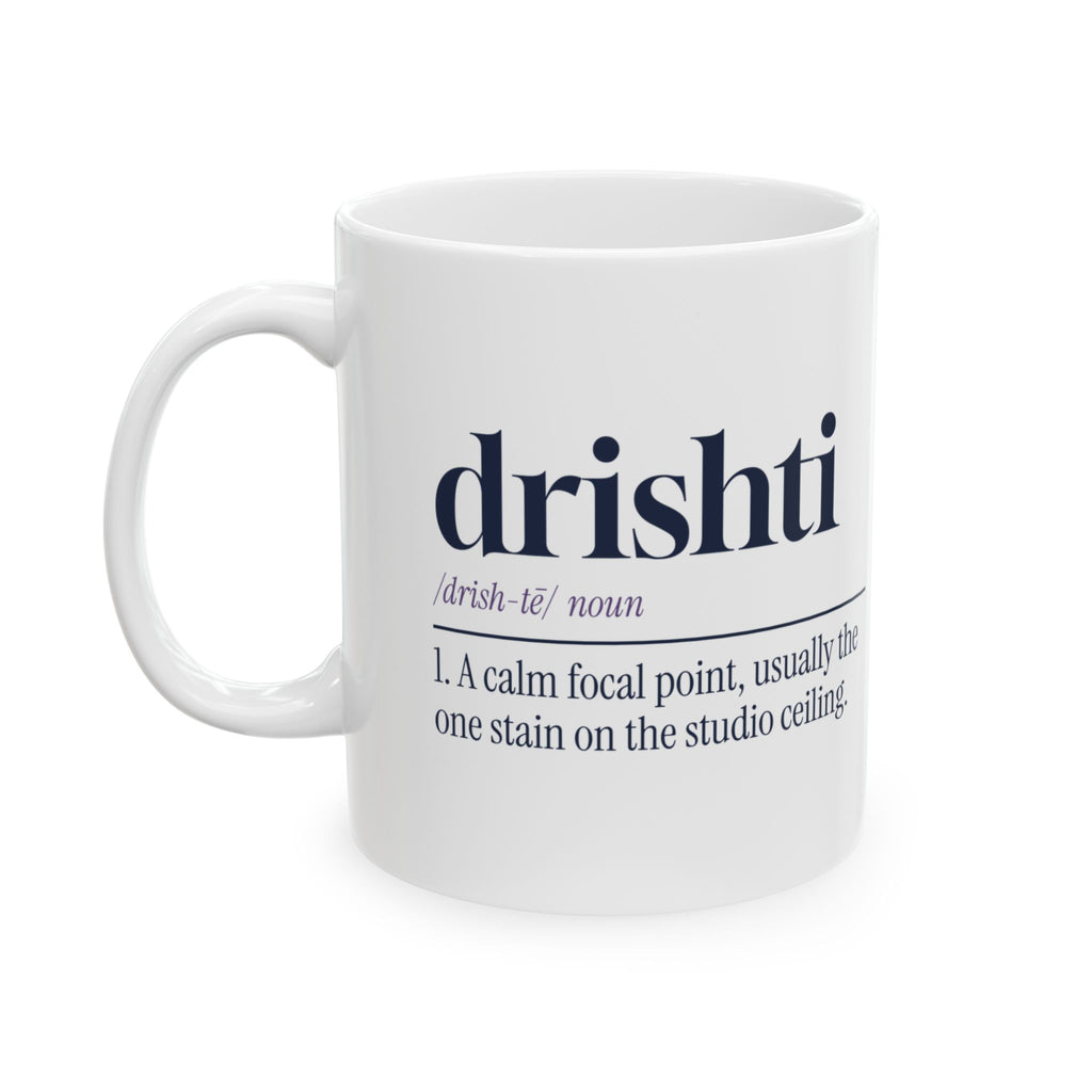 Yoga Mug Drishti Definition Ceiling Stain For Yoga Lovers