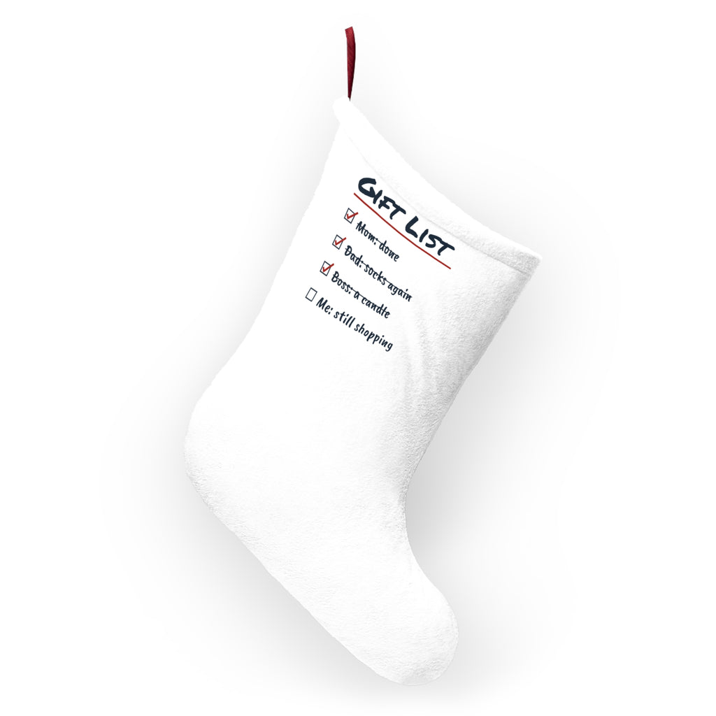 Funny Christmas Shopping Christmas Stocking Shopping List Me Still Shopping