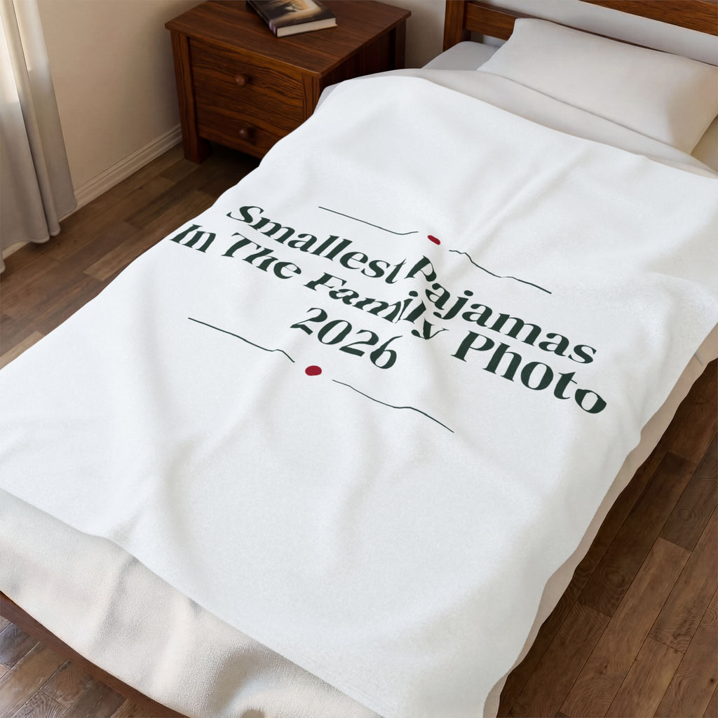 Baby's First Christmas 2026 Throw Blanket Smallest Pajamas For New Parents