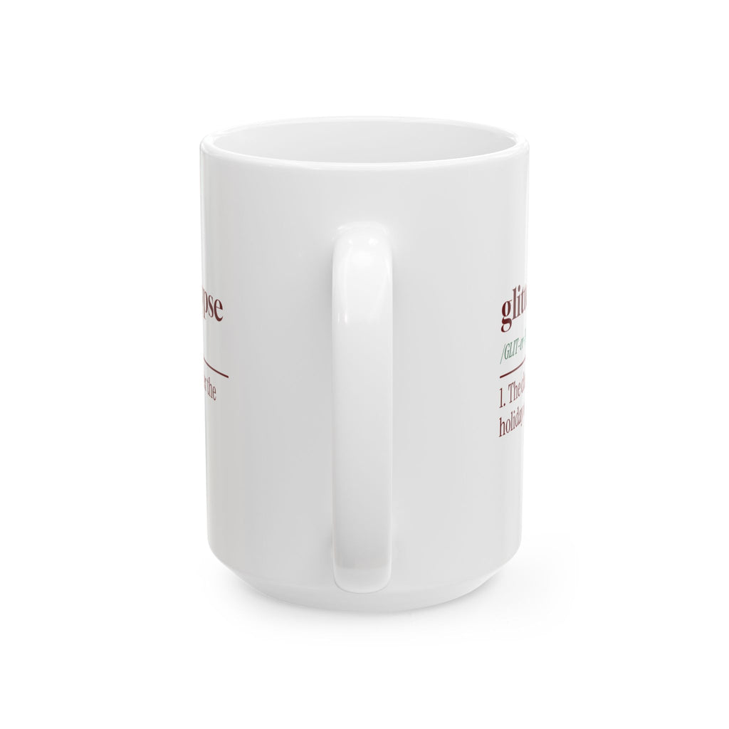 Funny Christmas Teacher Coffee Mug Glitterpocalypse Dictionary