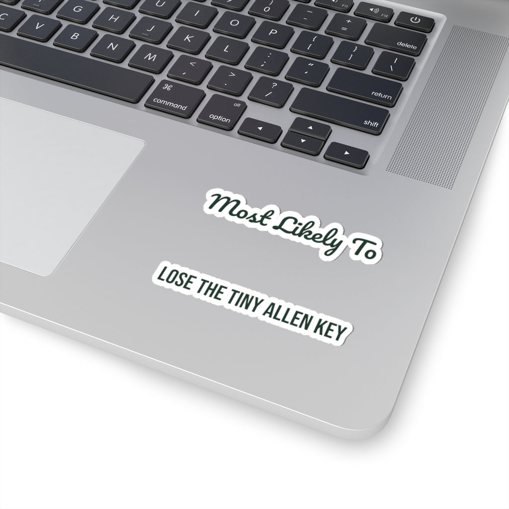 Funny Christmas Sticker Most Likely To Lose The Tiny Allen Key Family