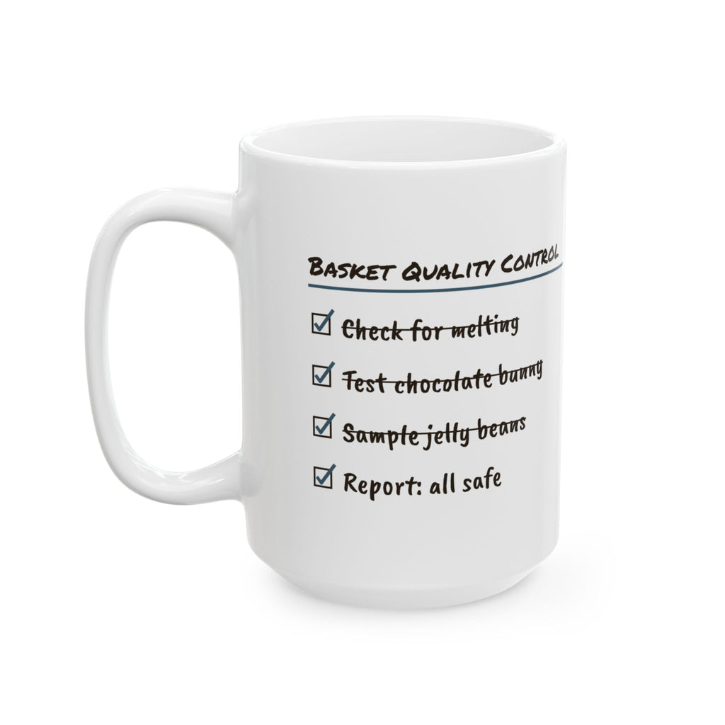 Funny Easter Basket Quality Control Coffee Mug For Parents