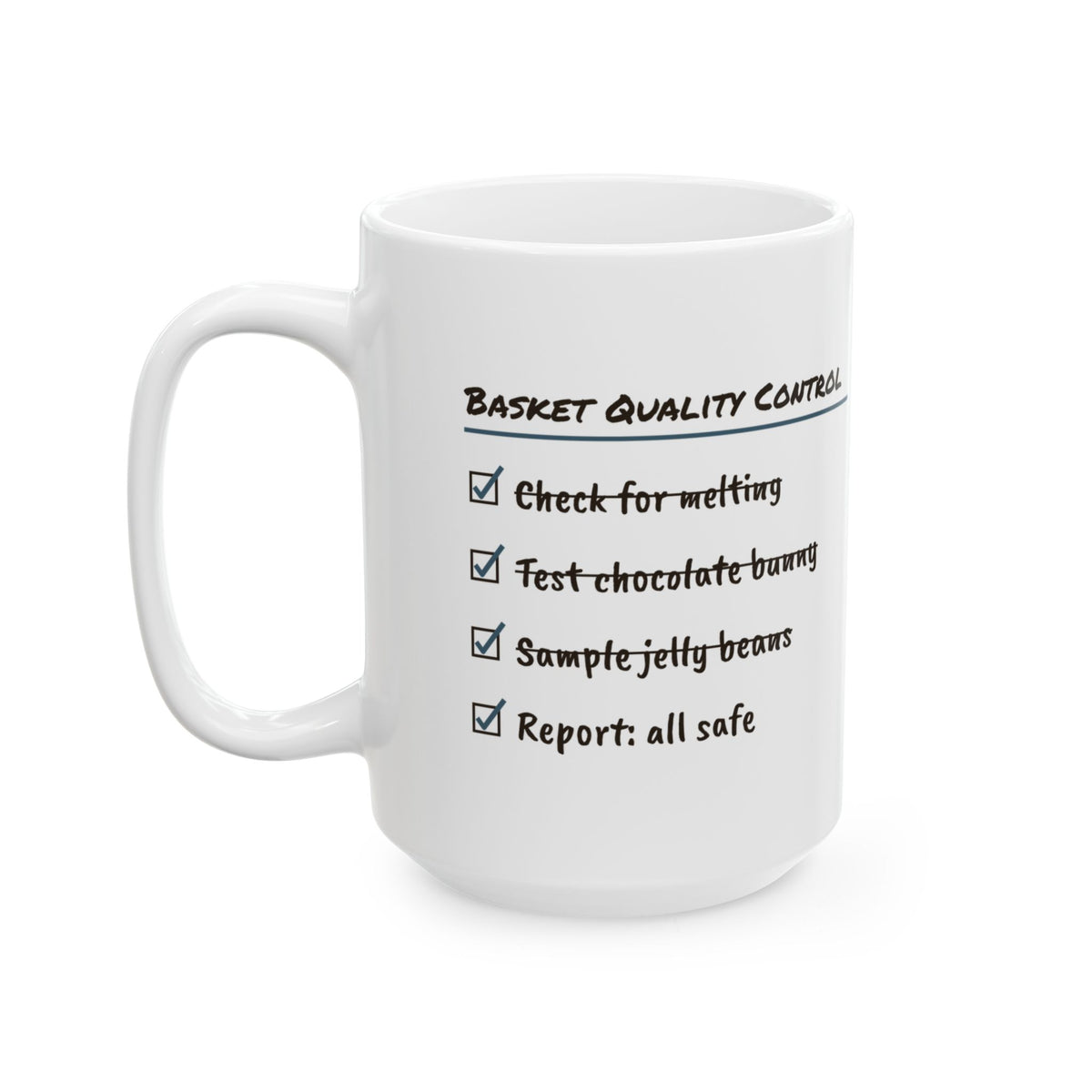 Funny Easter Basket Quality Control Coffee Mug For Parents