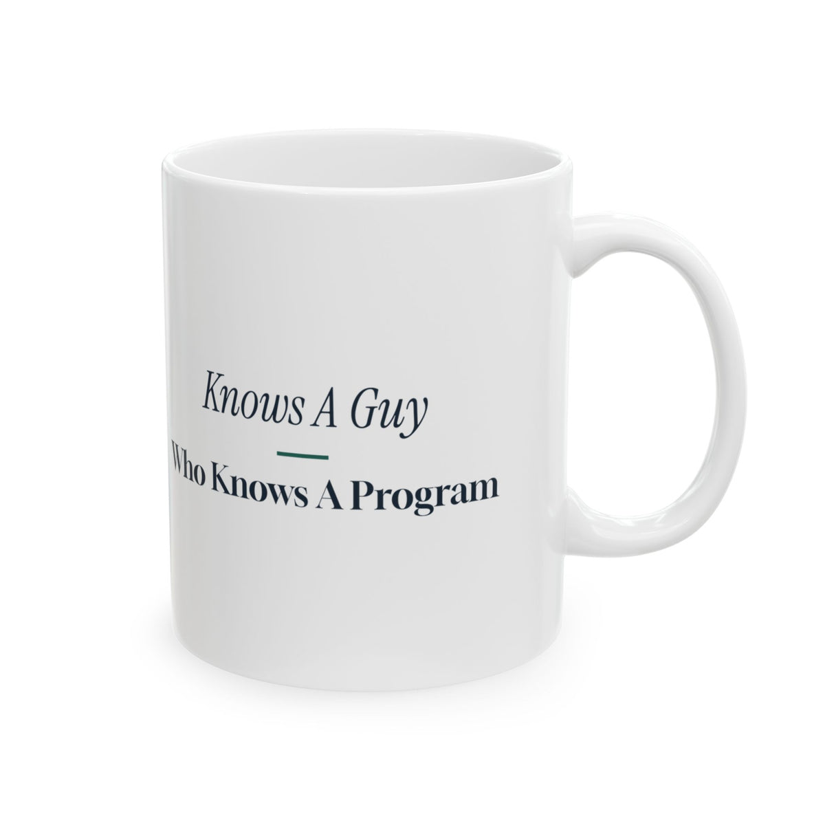 Funny Social Worker Coffee Mug Knows A Guy Who Knows A Program