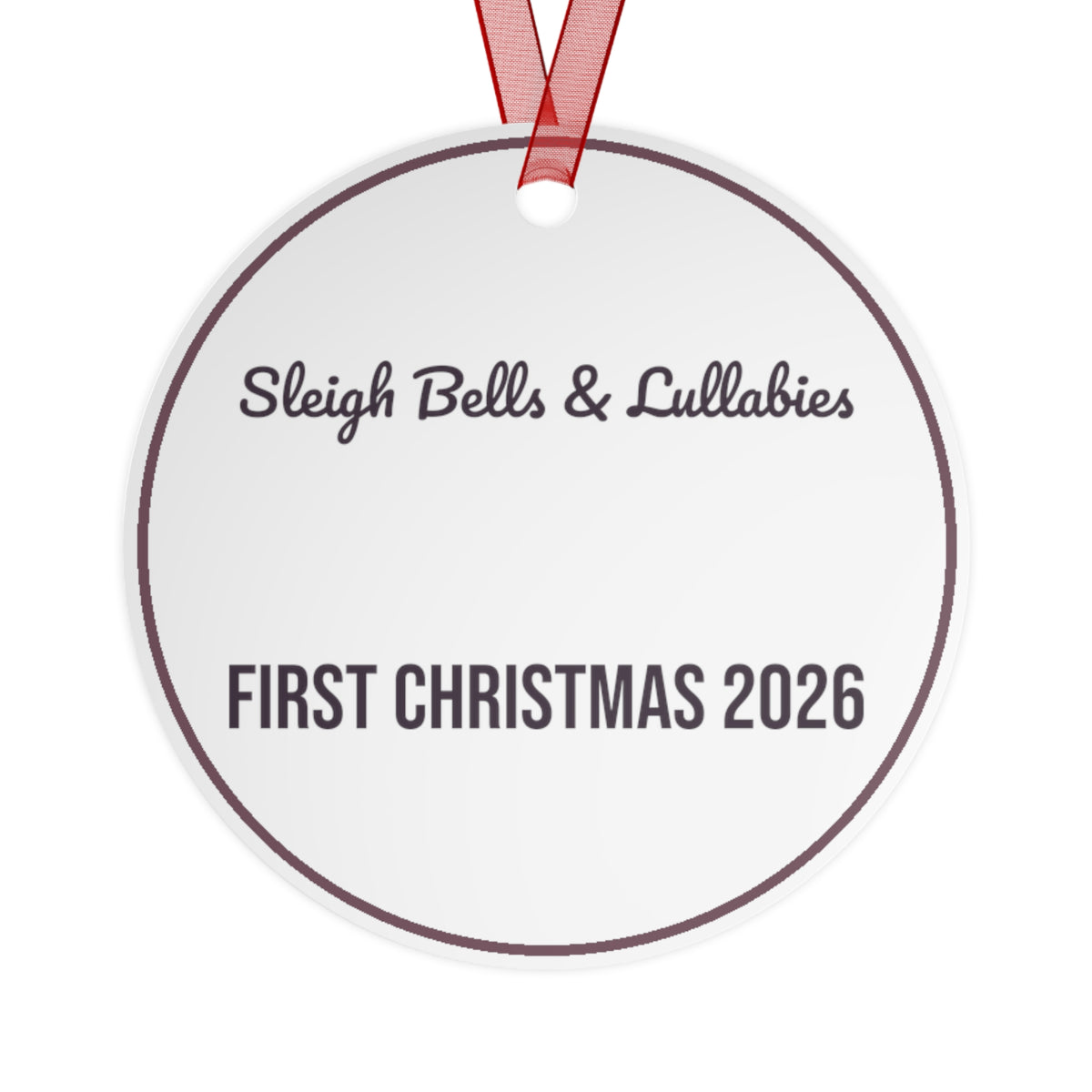 Babys First Christmas Ornament 2026 Sleigh Bells And Lullabies