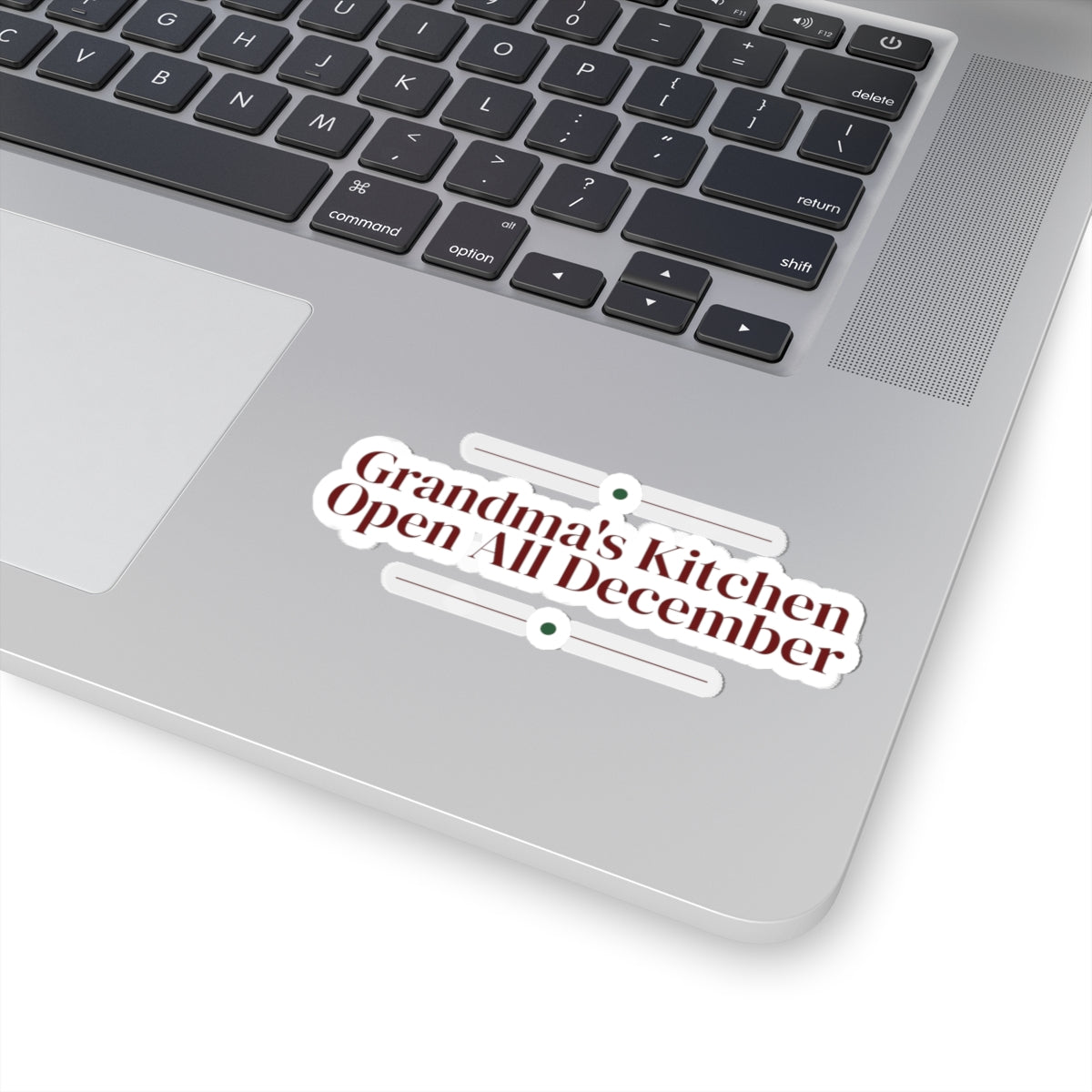 Christmas Sticker For Grandma Grandma's Kitchen Open All December