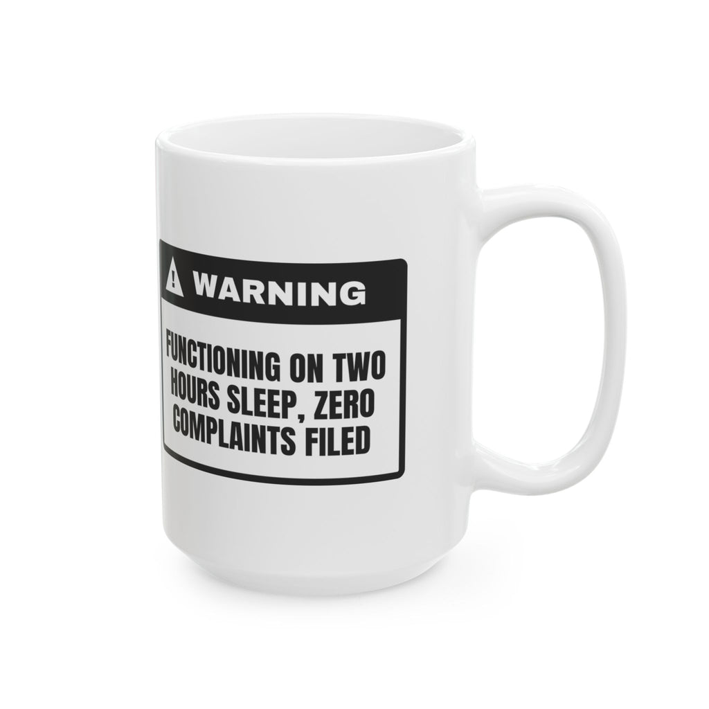 Funny New Mom Coffee Mug Two Hours Sleep Warning For New Moms