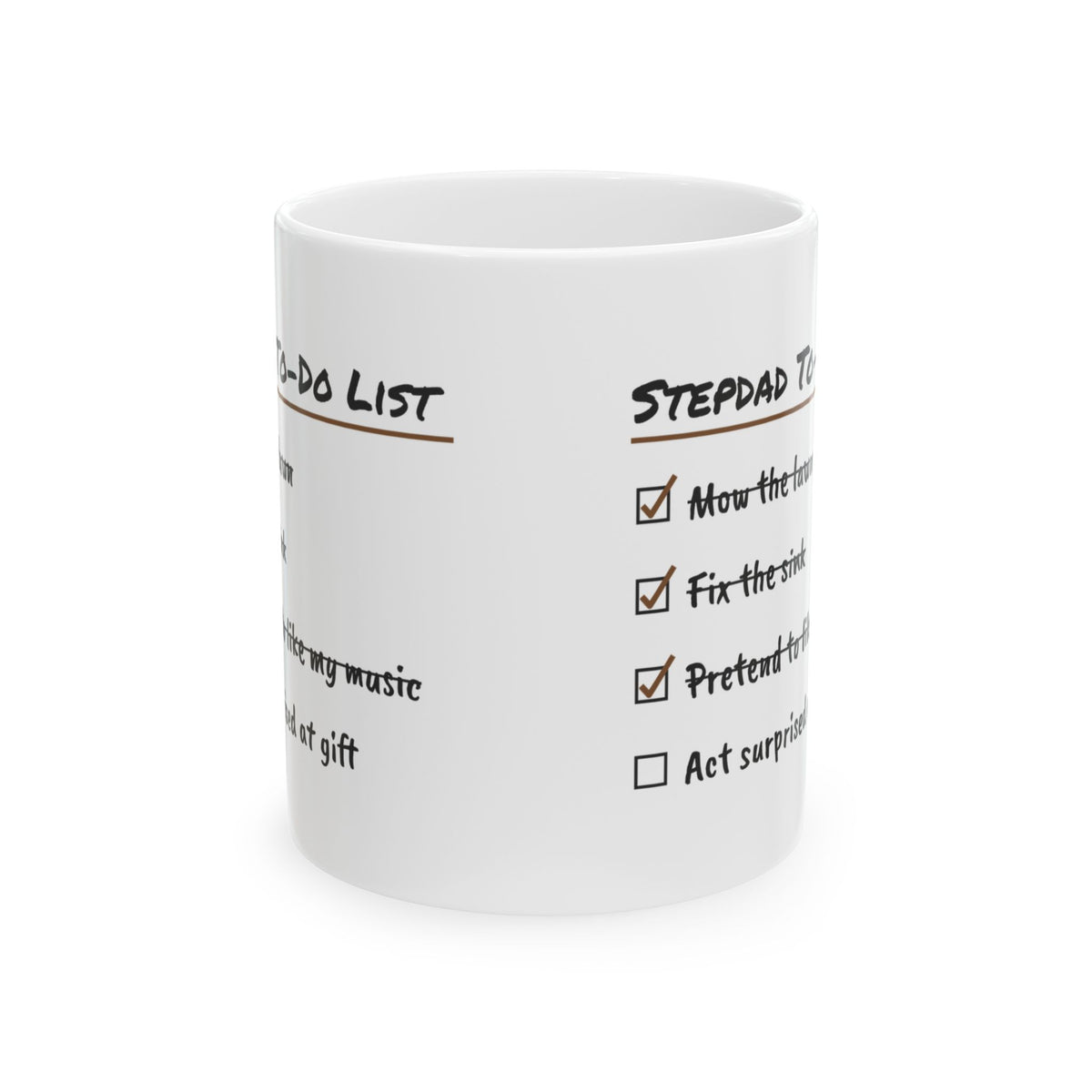 Stepdad Coffee Mug Act Surprised At For Him