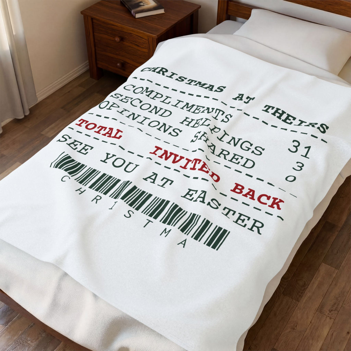 Funny In-Laws Christmas Throw Blanket Opinions Shared 0 Invited Back