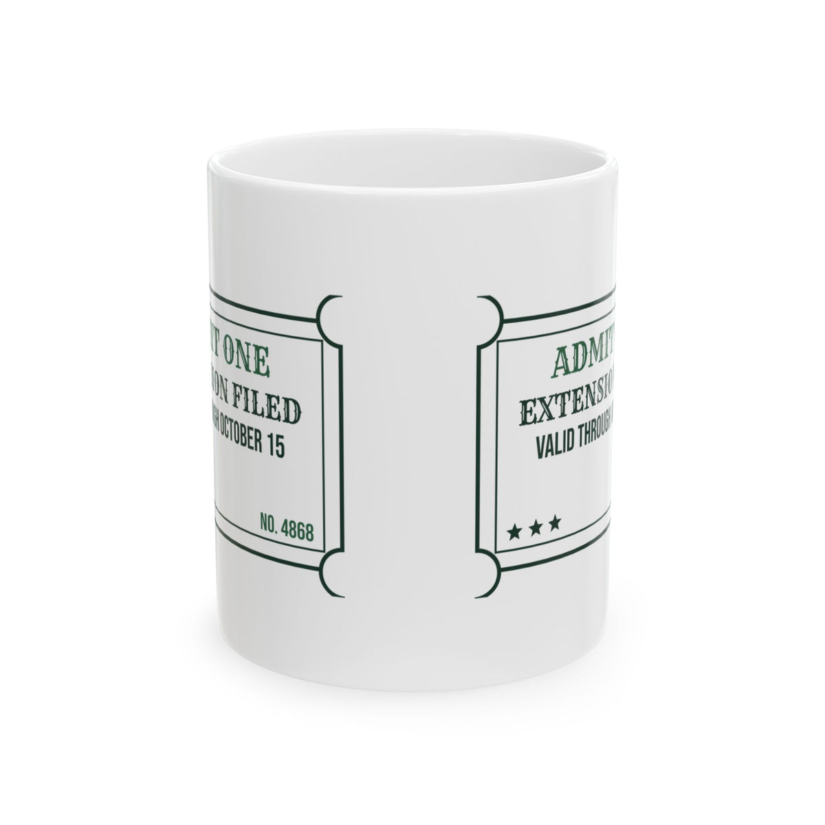 Funny Accountant Coffee Mug Extension Filed Ticket For Accountants