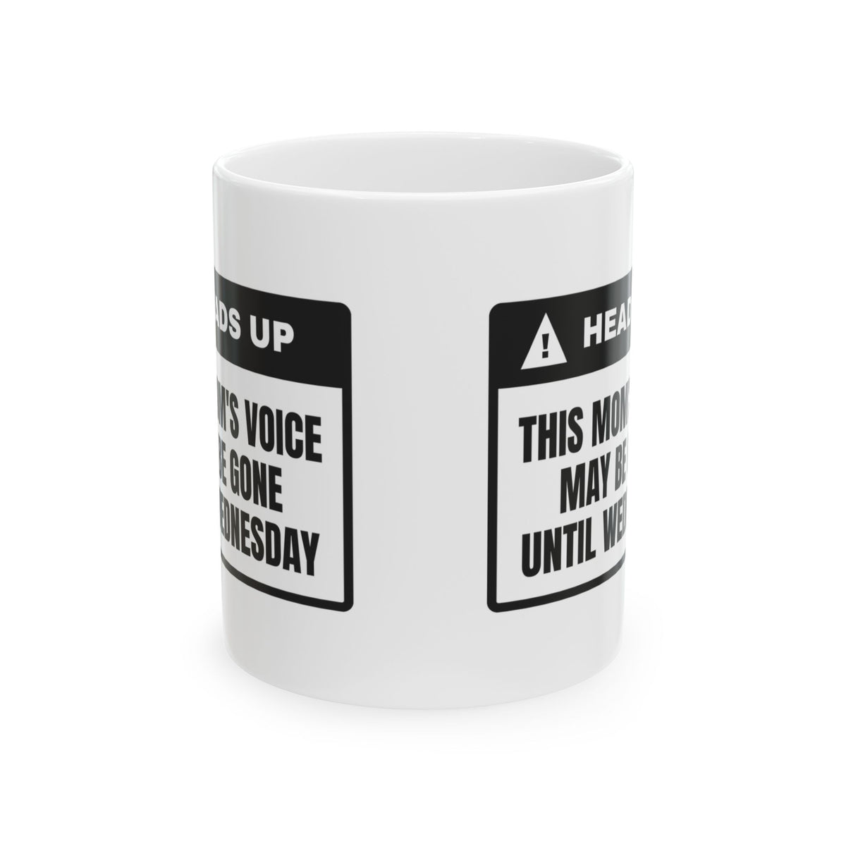 Cheer Mom Coffee Mug Voice Gone Until Wednesday