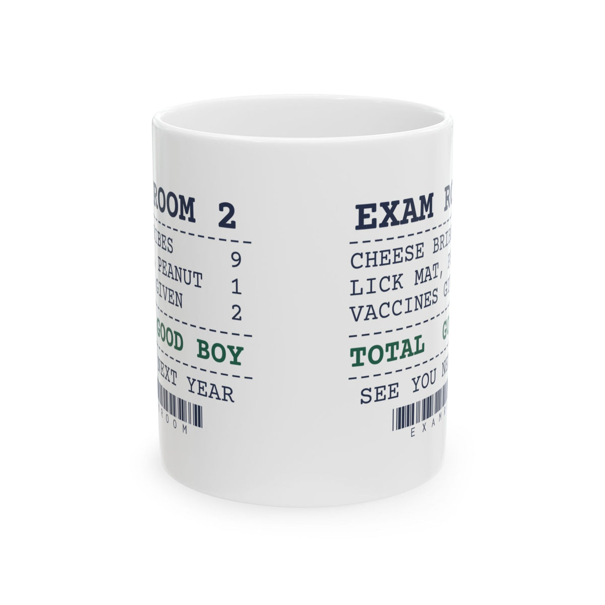 Funny Vet Tech Coffee Mug Cheese Bribes Exam Room Receipt For Vet Techs
