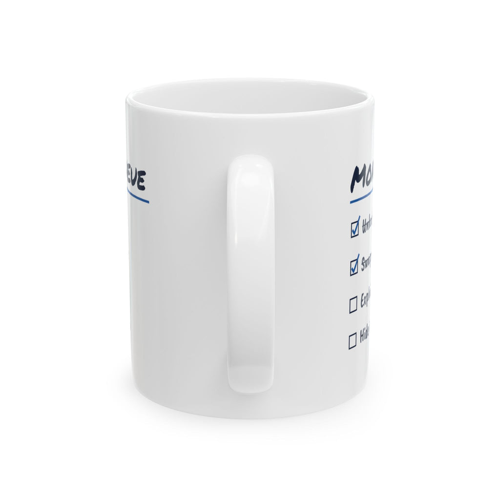 Funny IT Support Coffee Mug Monday Queue Checklist For Tech Support