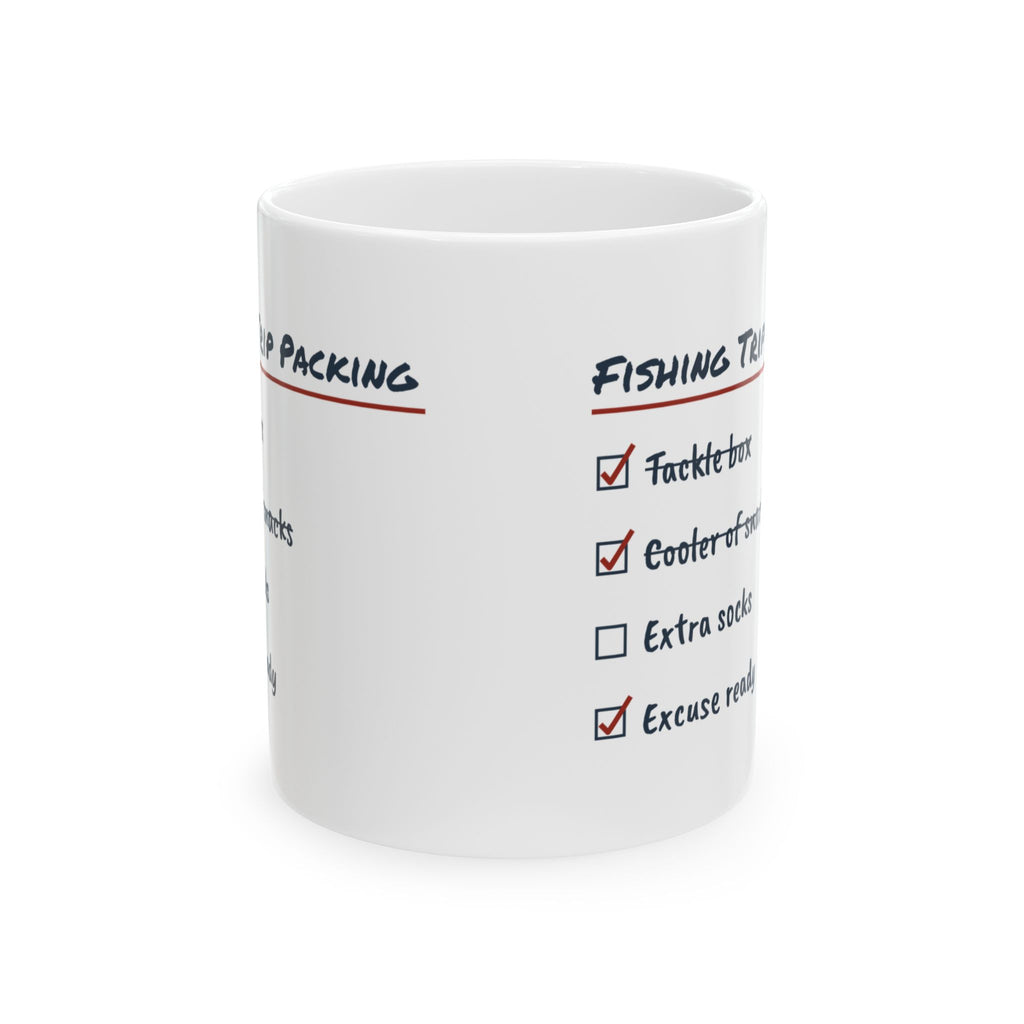 Fishing Trip Coffee Mug Excuse Ready For Husband