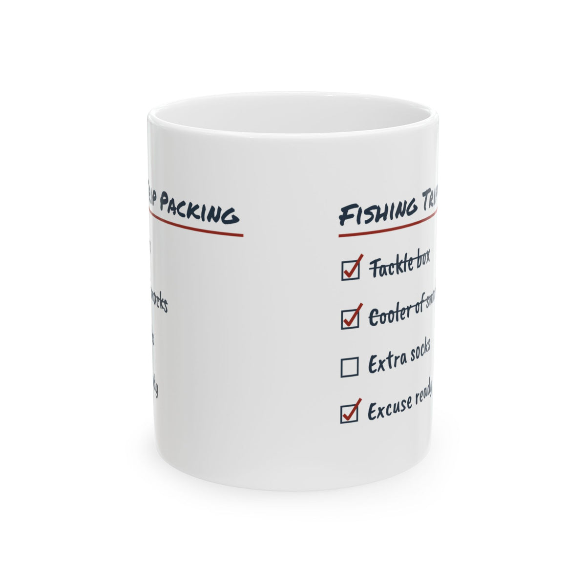 Fishing Trip Coffee Mug Excuse Ready For Husband