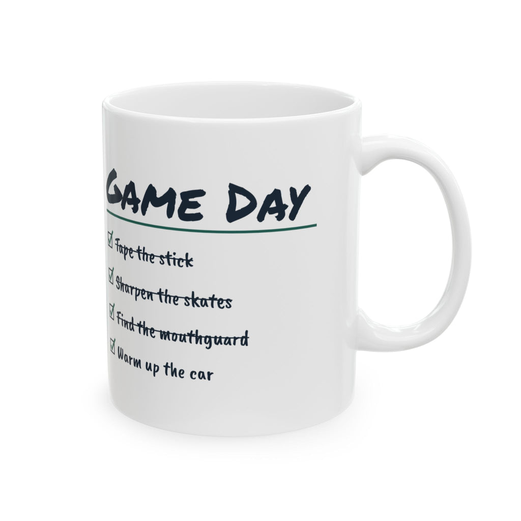 Funny Hockey Mom Coffee Mug Sharpen The Skates Warm Up The Car