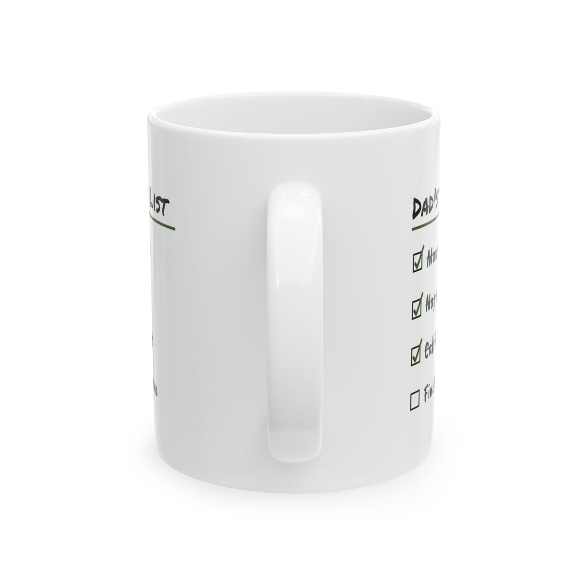 Funny Dad Saturday Checklist Coffee Mug For Dad