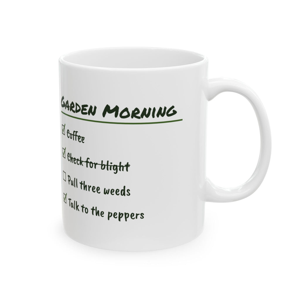 Funny Vegetable Gardener Coffee Mug Talk To The Peppers Checklist