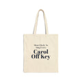 Funny Family Christmas Tote Bag Most Likely To Sing Every Carol Off Key
