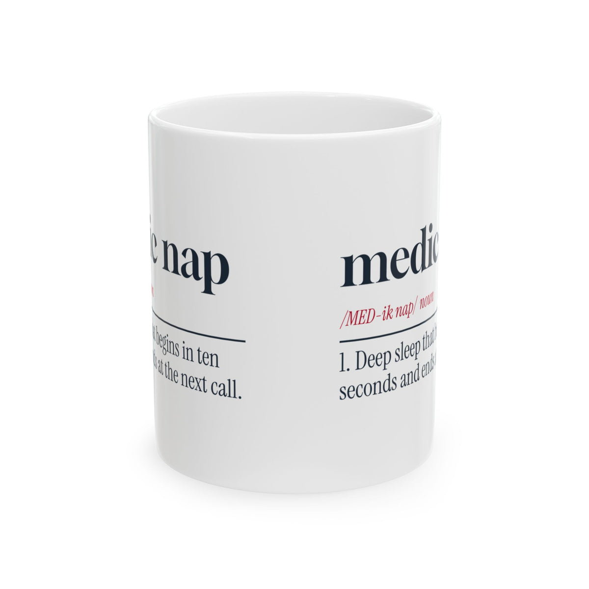 Funny Paramedic Coffee Mug Medic Nap Dictionary Definition