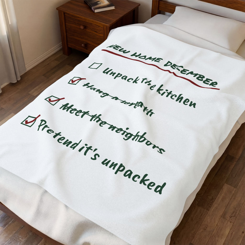 Funny Christmas Throw Blanket New Home December Checklist For Homeowners