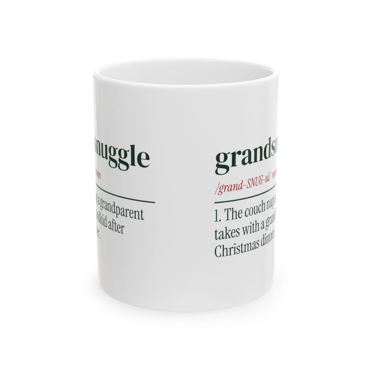 Christmas Grandparent Coffee Mug Grandsnuggle Definition For Grandpa
