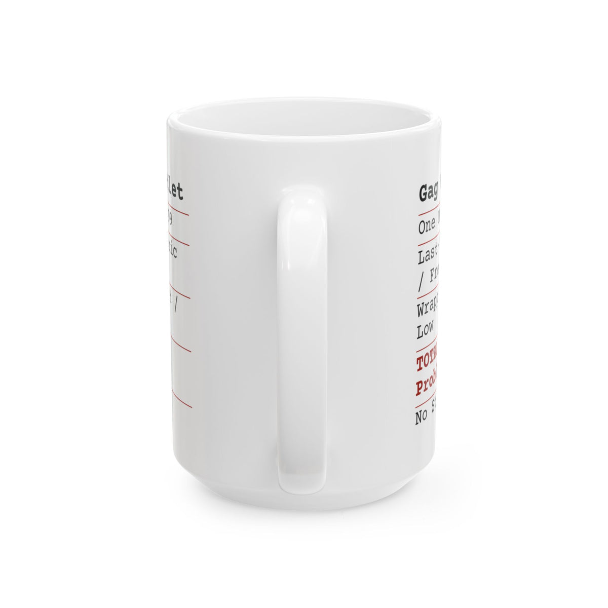 Funny White Elephant Coffee Mug Gag Gift Receipt Your Problem Now