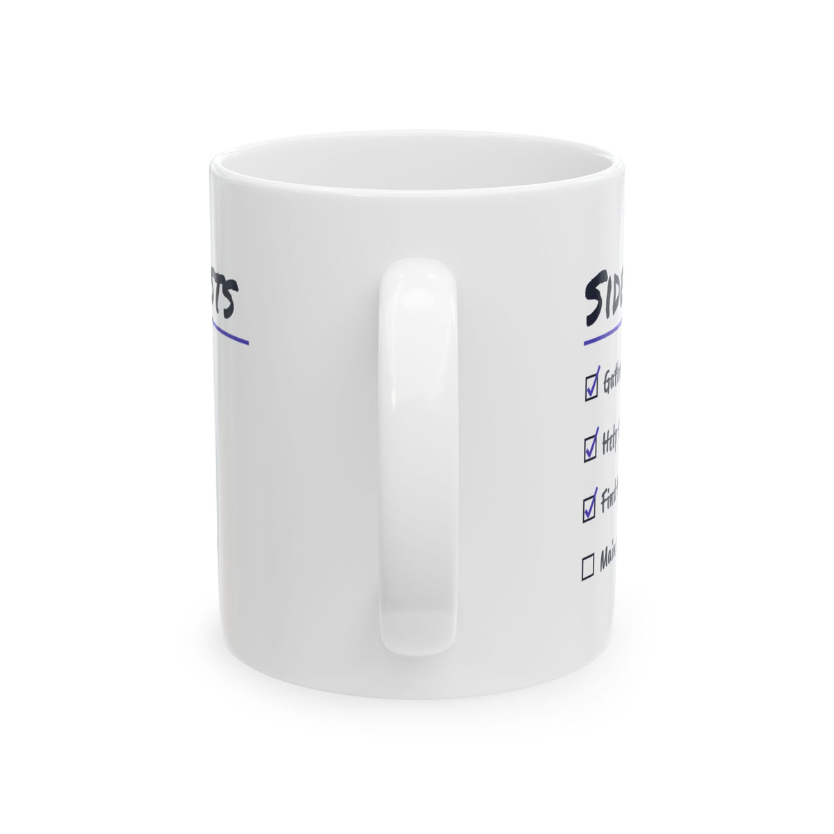 Gamer Coffee Mug The Main Story Can Wait Side Quest Checklist
