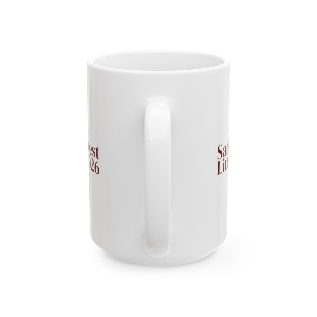 Christmas Coffee Mug Santa's Newest Little Fan 2026 Baby Keepsake