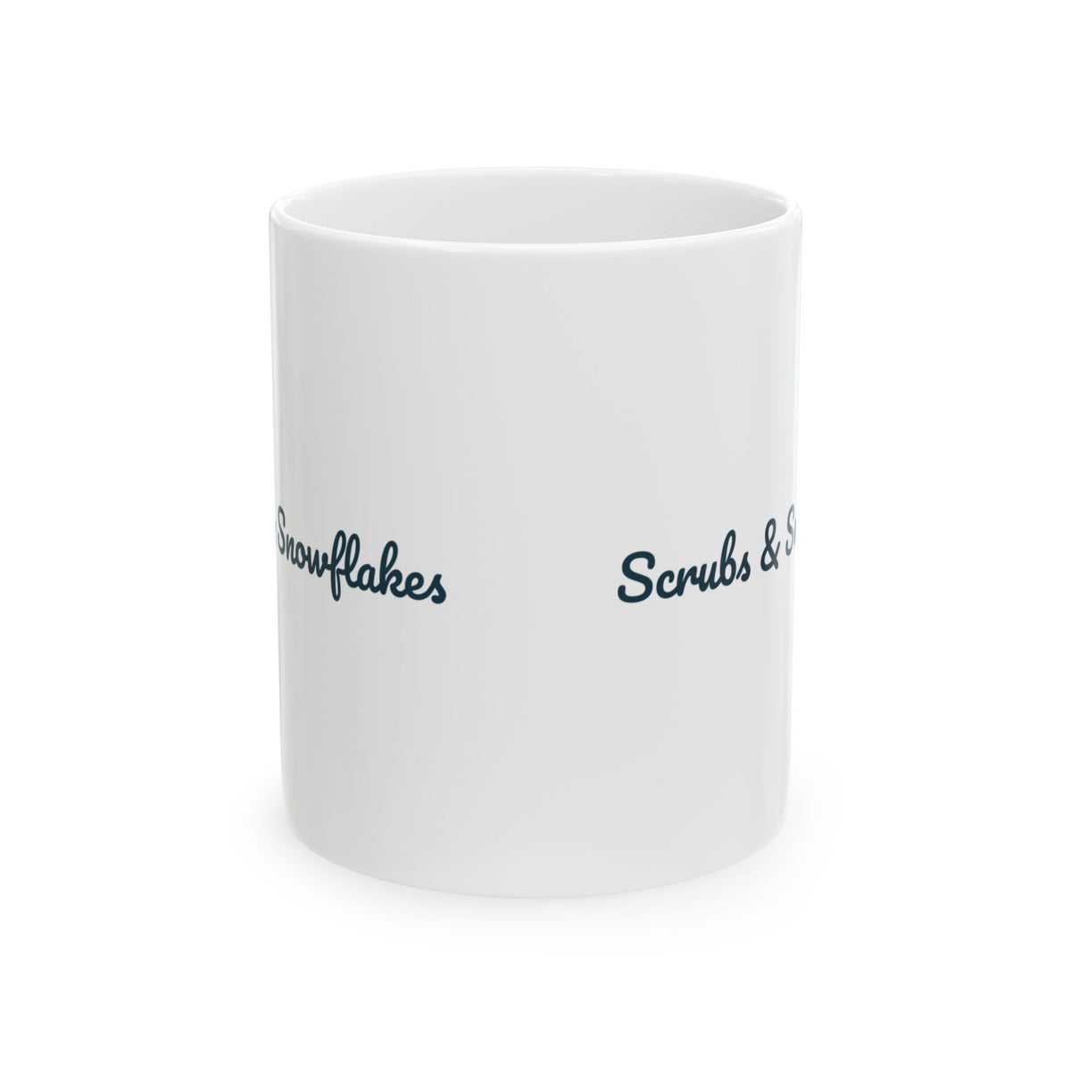 Christmas Nurse Coffee Mug Scrubs And Snowflakes For Nurses