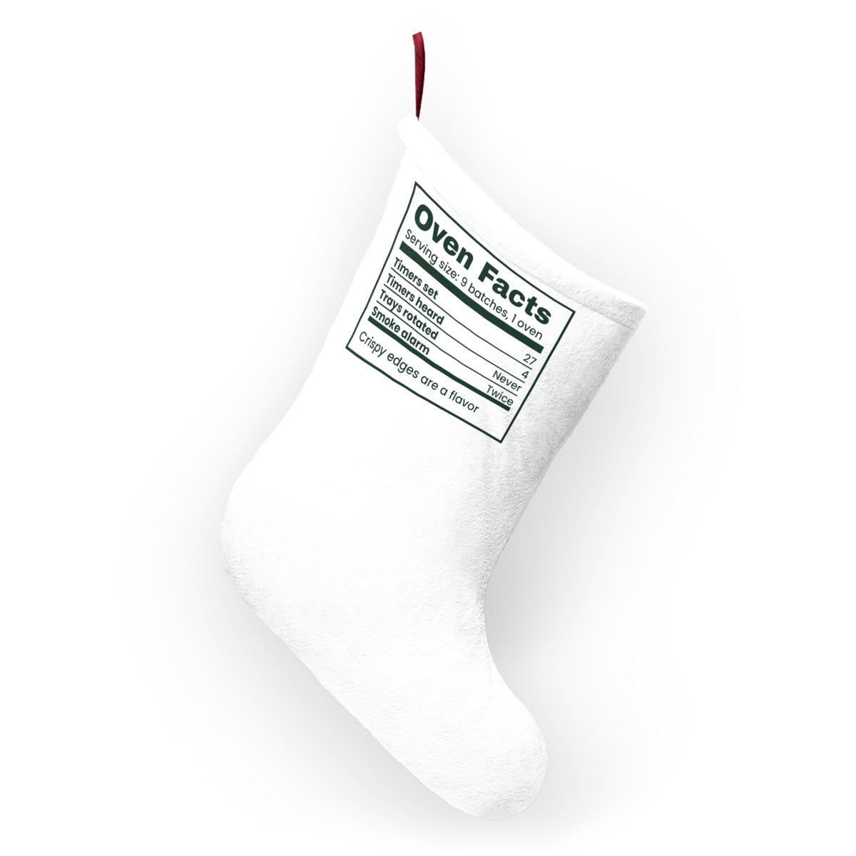 Funny Christmas Baking Christmas Stocking Oven Facts For Cookie Bakers
