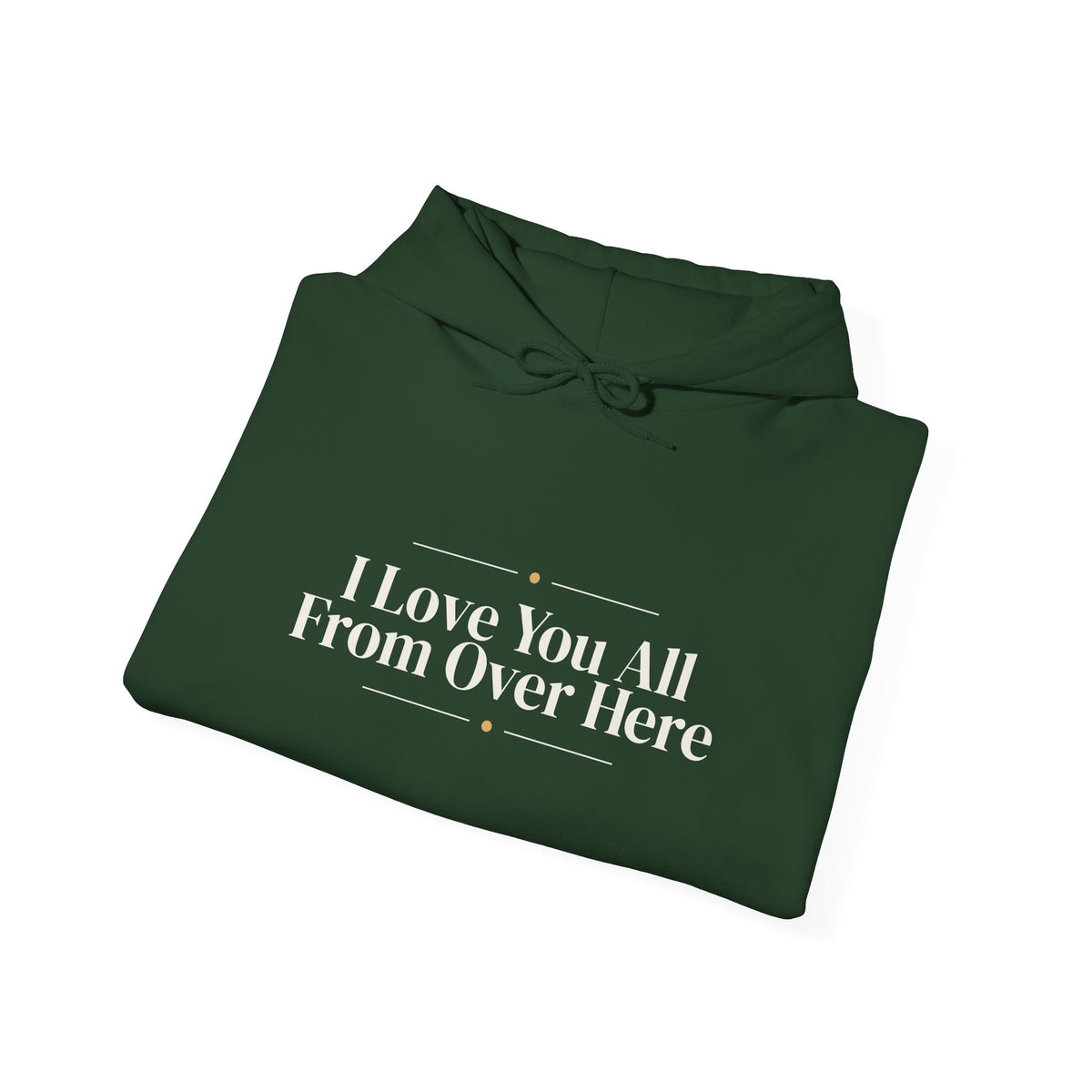 Funny Christmas Introvert Hoodie I Love You All From Over Here