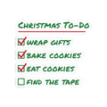 Funny Christmas Sticker Christmas To Do List Eat Cookies