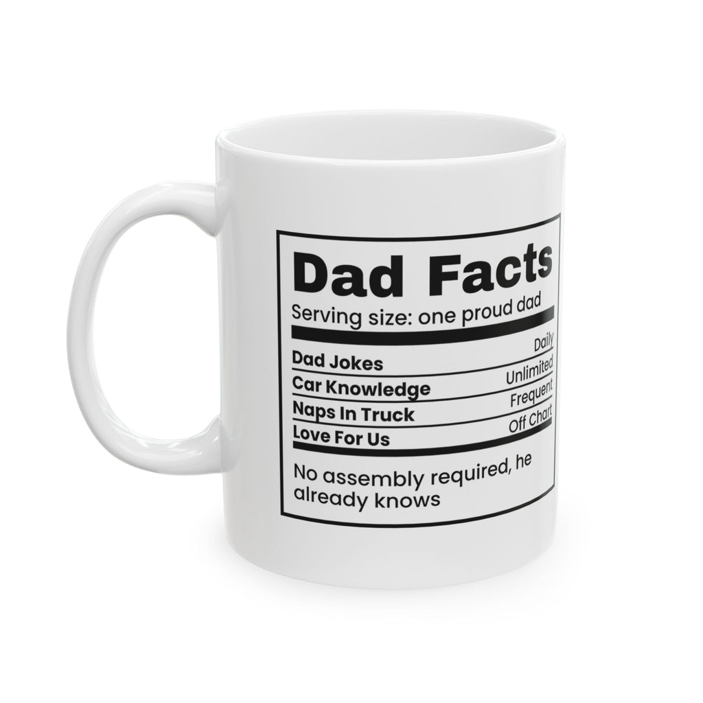 Dad Facts Unlimited Car Knowledge Coffee Mug For Dad