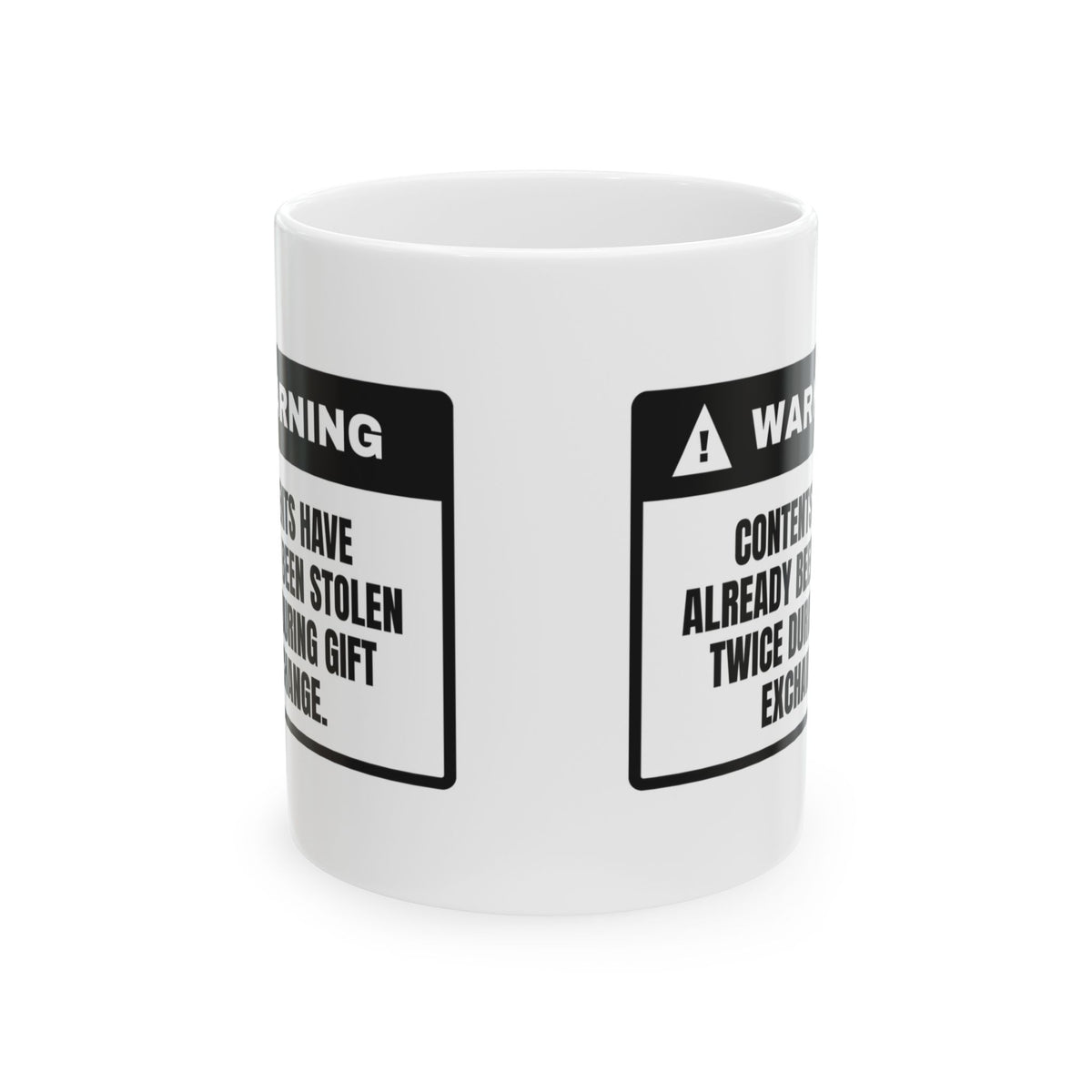 White Elephant Coffee Mug Stolen Twice Handle With Suspicion