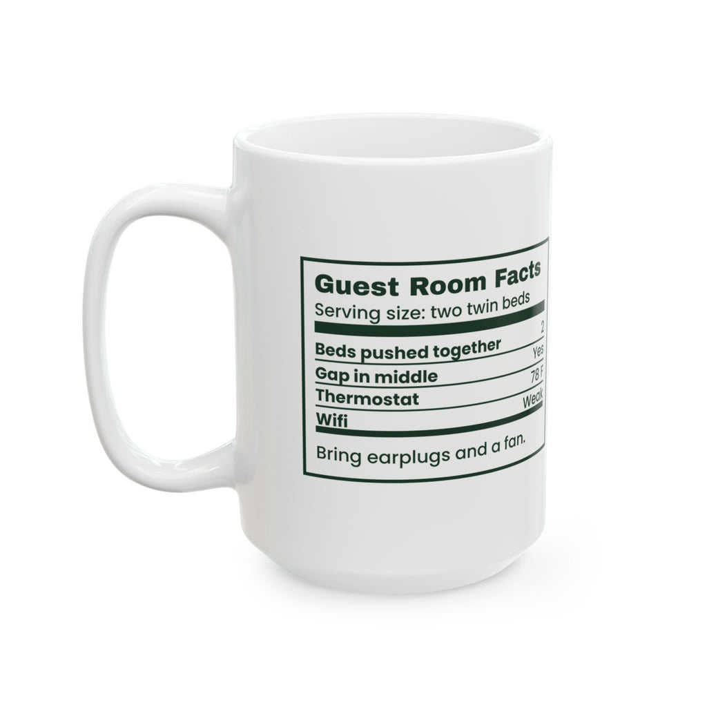 Funny Christmas In Laws Coffee Mug Guest Room Nutrition Facts
