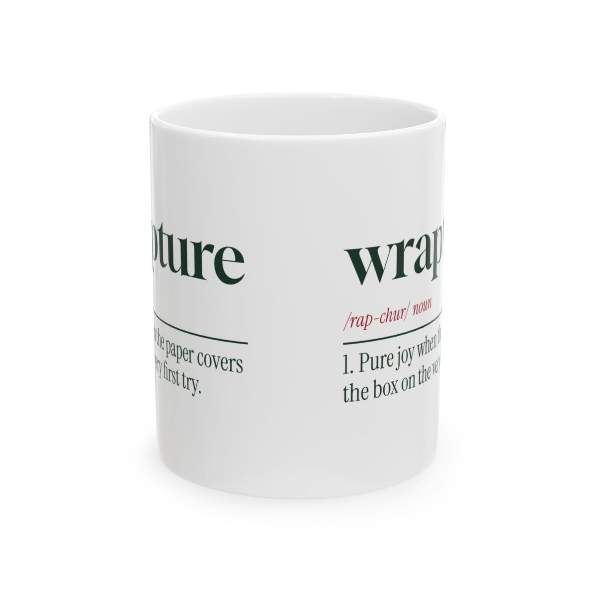 Funny Christmas Wrapping Paper Coffee Mug Wrapture Definition