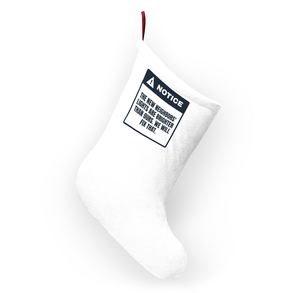 Funny New Home Christmas Stocking The Neighbors' Lights Are