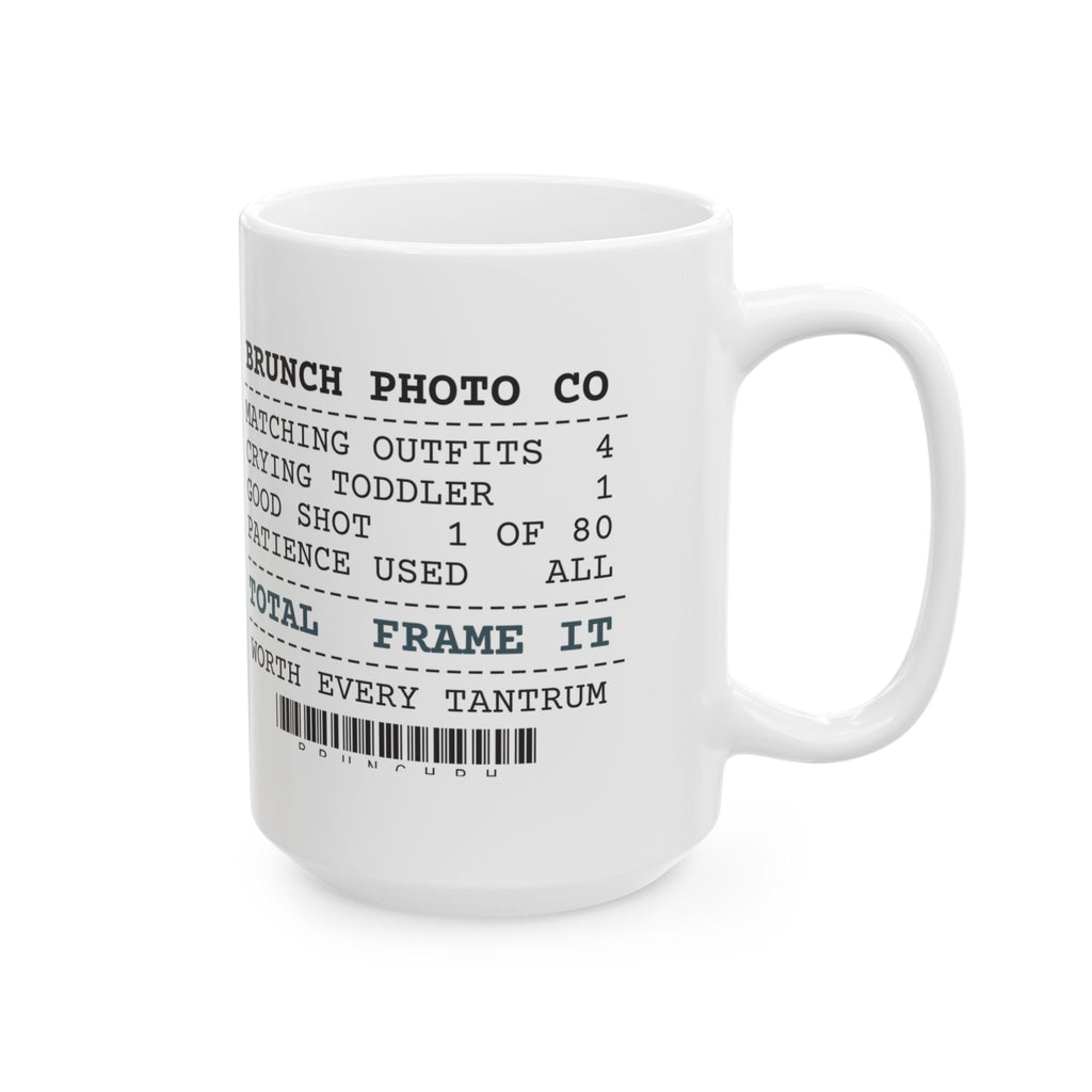 Funny Brunch Coffee Mug Family Photo Receipt For Parents