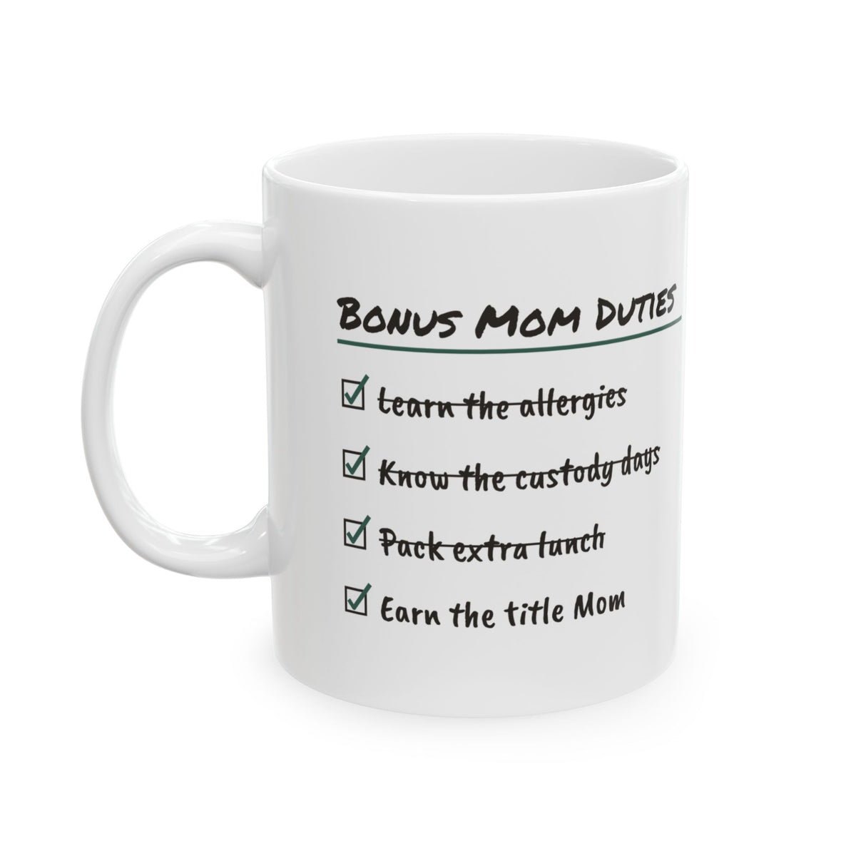 Bonus Mom Coffee Mug Earned The Title Mom