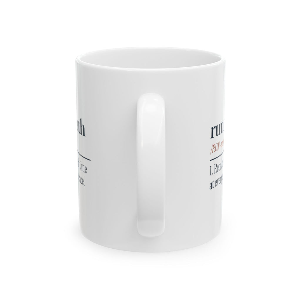 Funny Runner Coffee Mug Runner's Math Dictionary Definition