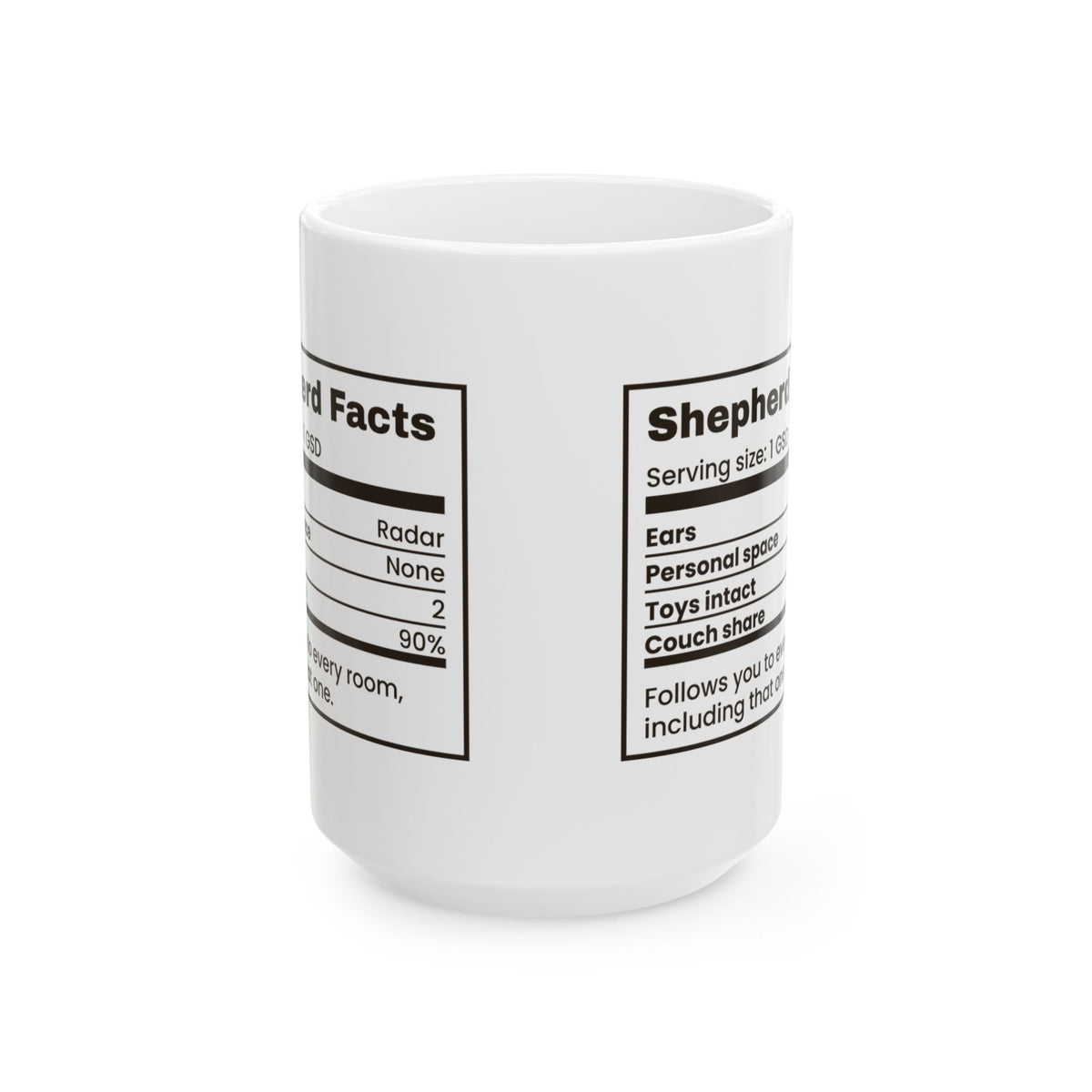 Funny German Shepherd Coffee Mug Shepherd Facts Personal Space None