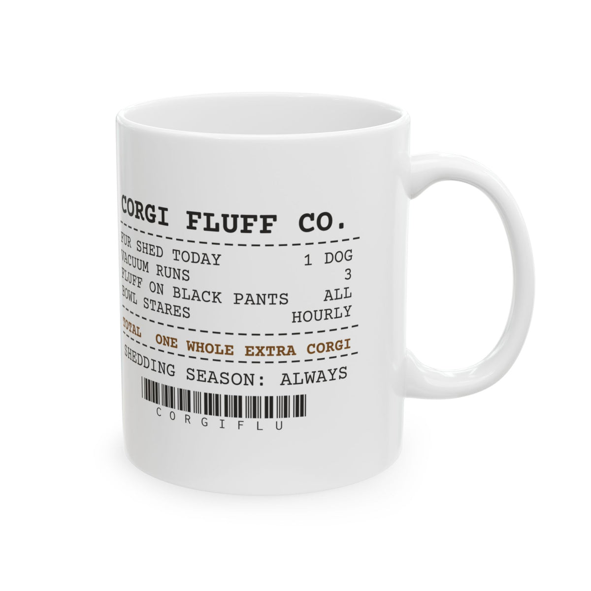 Funny Corgi Coffee Mug Shed One Whole Corgi Receipt For Owners