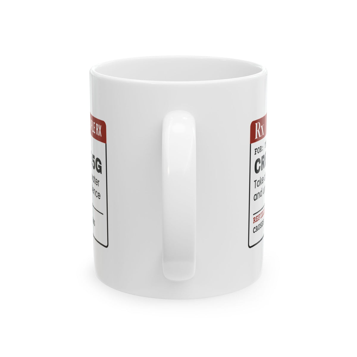 Gym Coffee Mug Prescription Creatine 5g Daily
