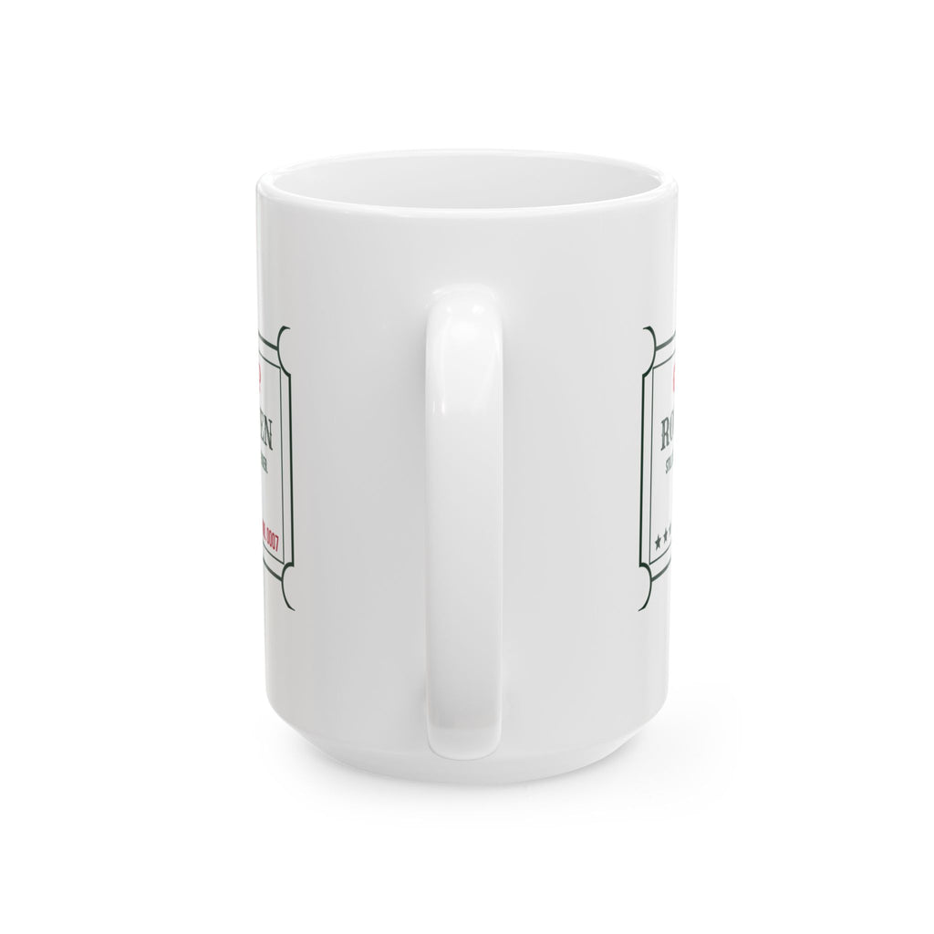 Funny White Elephant Gift Swap Coffee Mug Round Seven Still Going