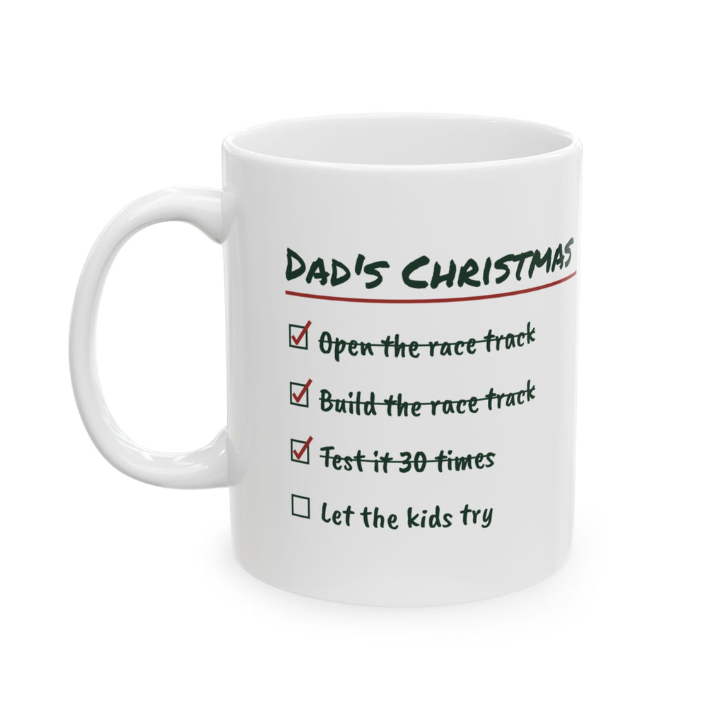 Funny Christmas Coffee Mug Dad's Christmas Let The Kids Try For Dad