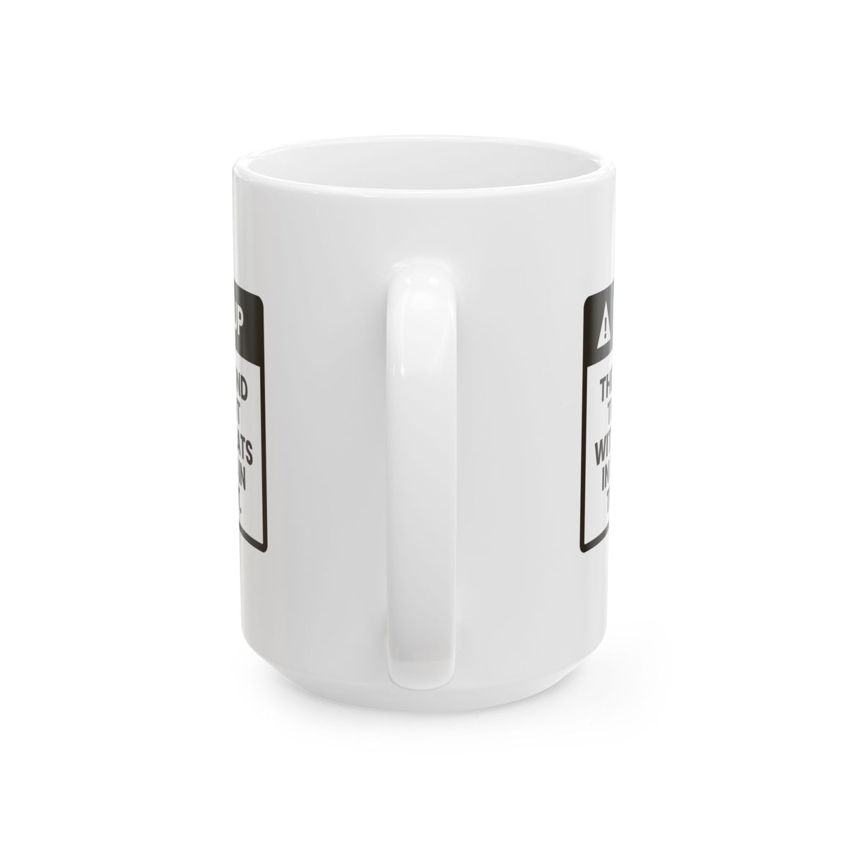 Funny Dog Christmas Coffee Mug Heads Up The Dog Found His Present