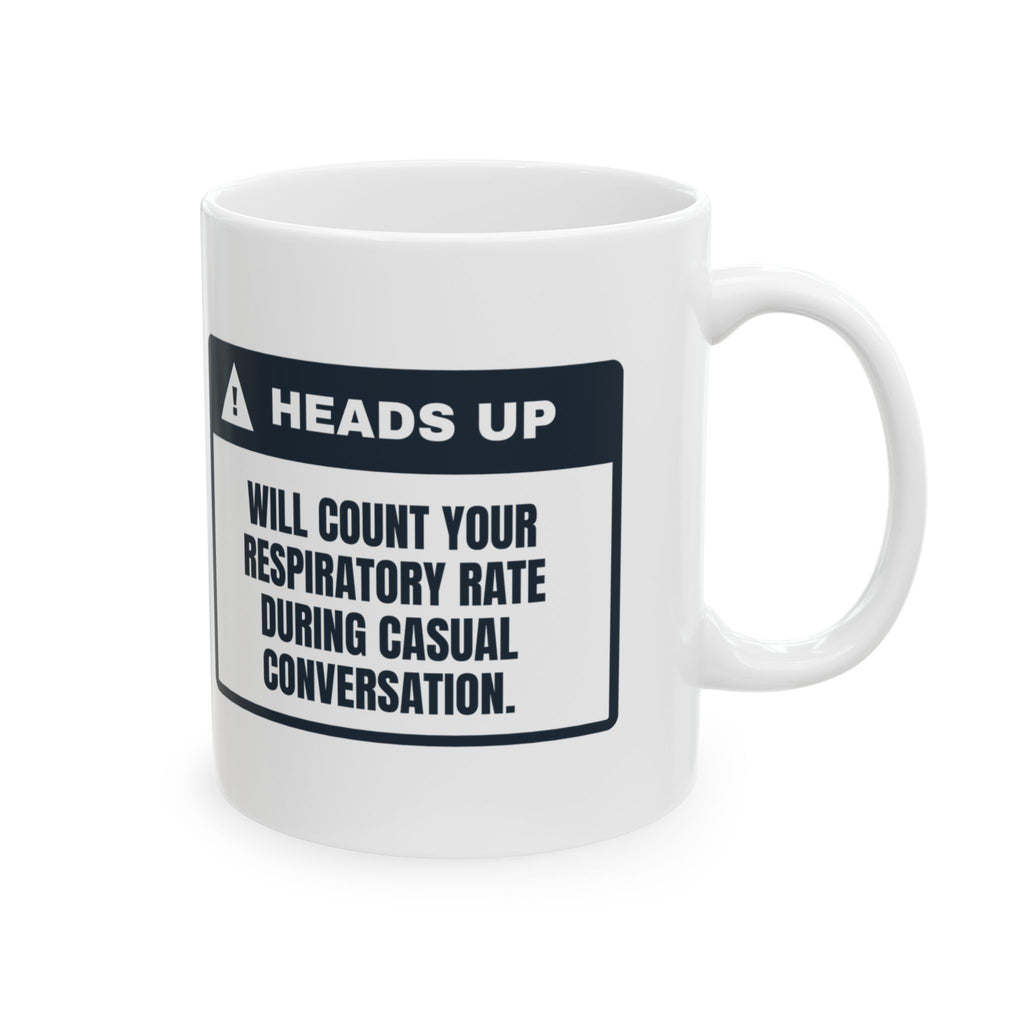 Funny Respiratory Therapy Mug Counting Your Breaths During Small Talk